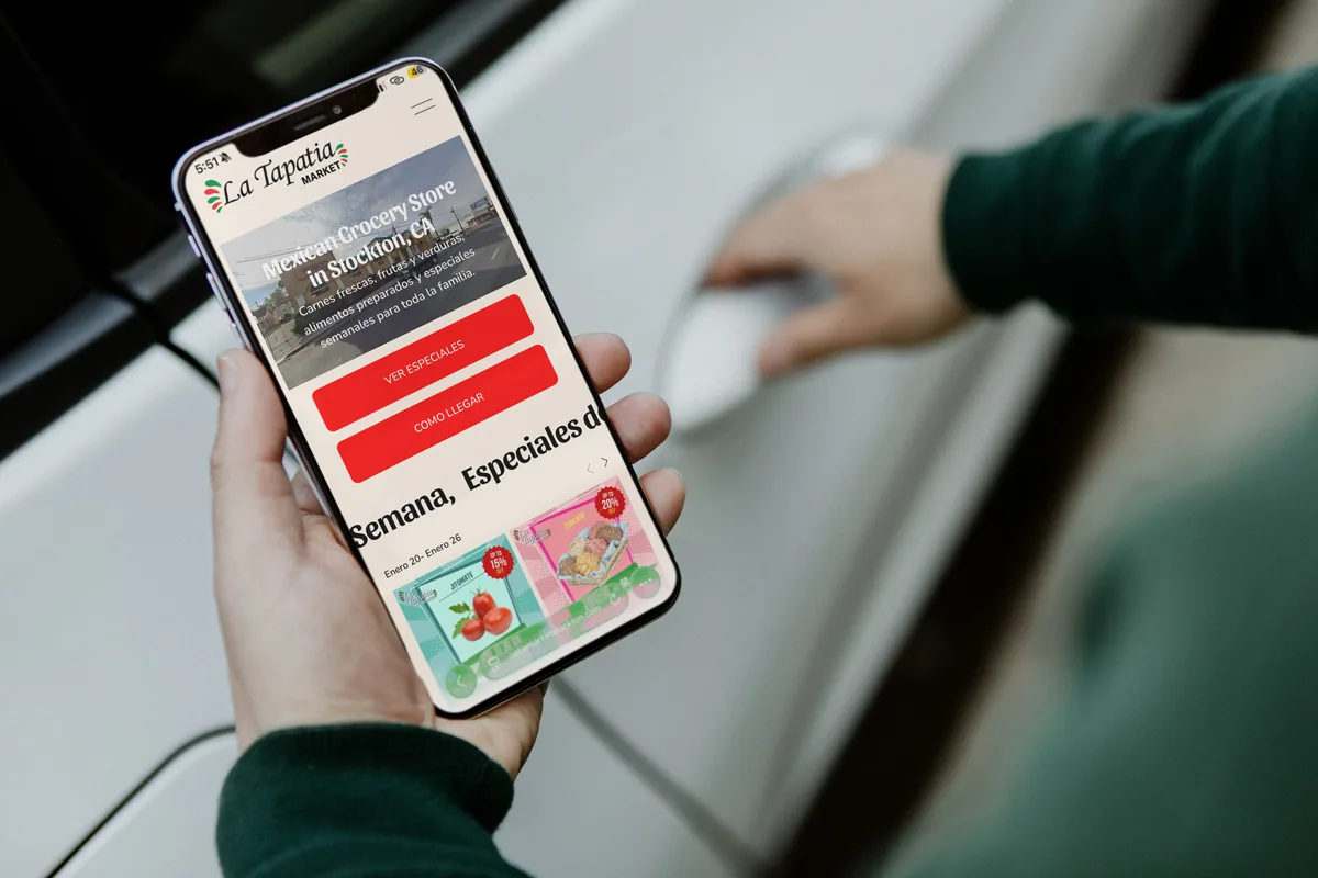 Sitio web de La Tapatía Market, diseñado por Grafik Web Design